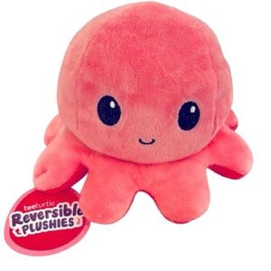 NWT- TeeTurtle - The Original Reversible Octopus Plushie -Light Pink + Dark Pink